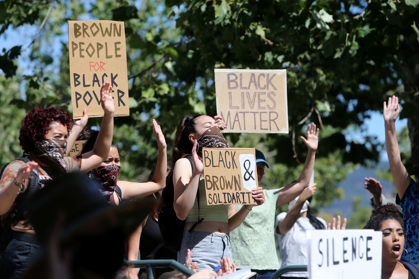 Napa protest against police violence